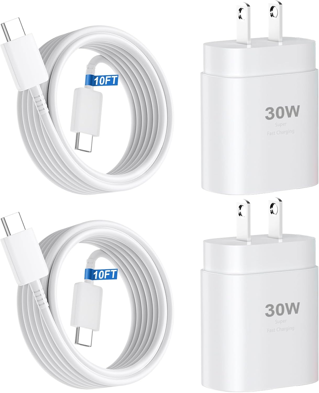 iPhone 17 16 15 Charger Fast Charging,30W USB C Charger Type C Charger Phone Chargers iPhone&10 Ft Long USB C to C Cable Fast Charging Cord for iPhone 17 Air/17 Pro/17 Pro Max/16 15 Pro Max Plus,iPad